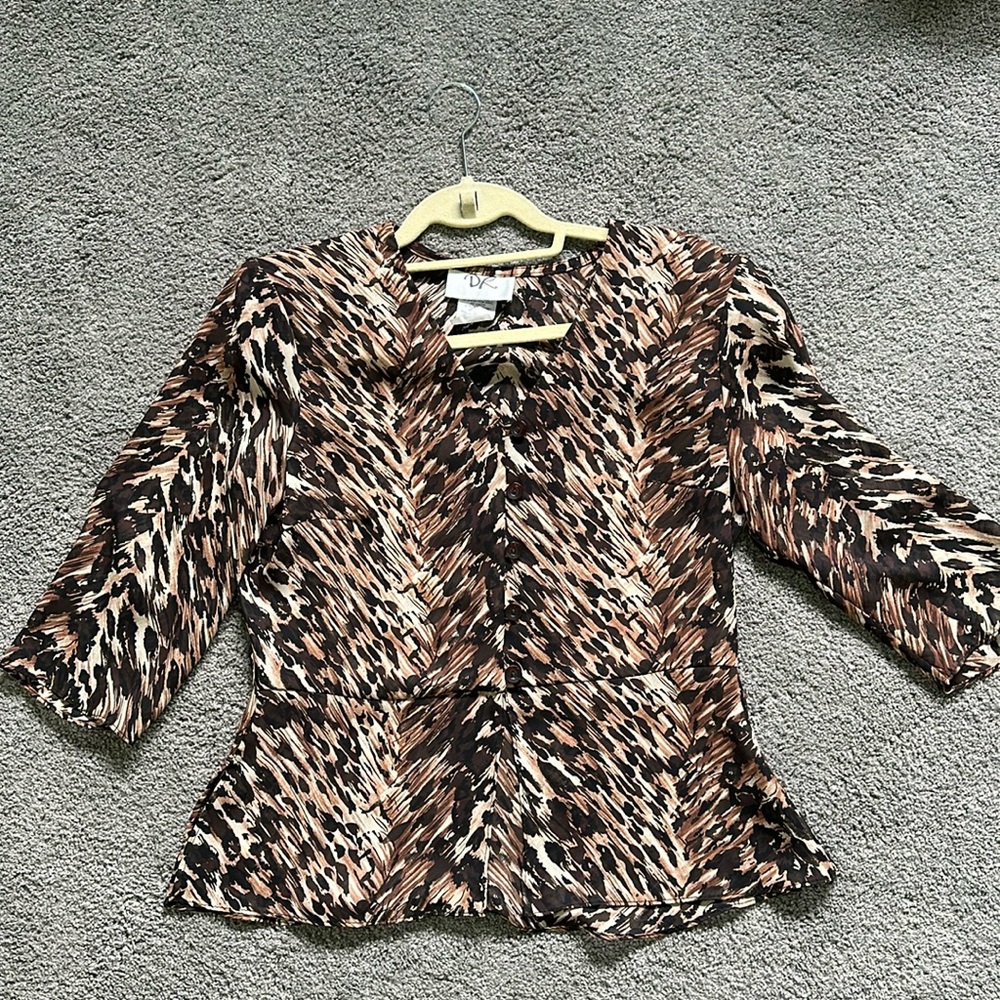 DR Animal Print see through Top.